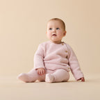 Marshmallow Organic Knitted Bubble Kimono Cardigan