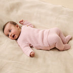 Marshmallow Organic Knitted Bubble Kimono Cardigan