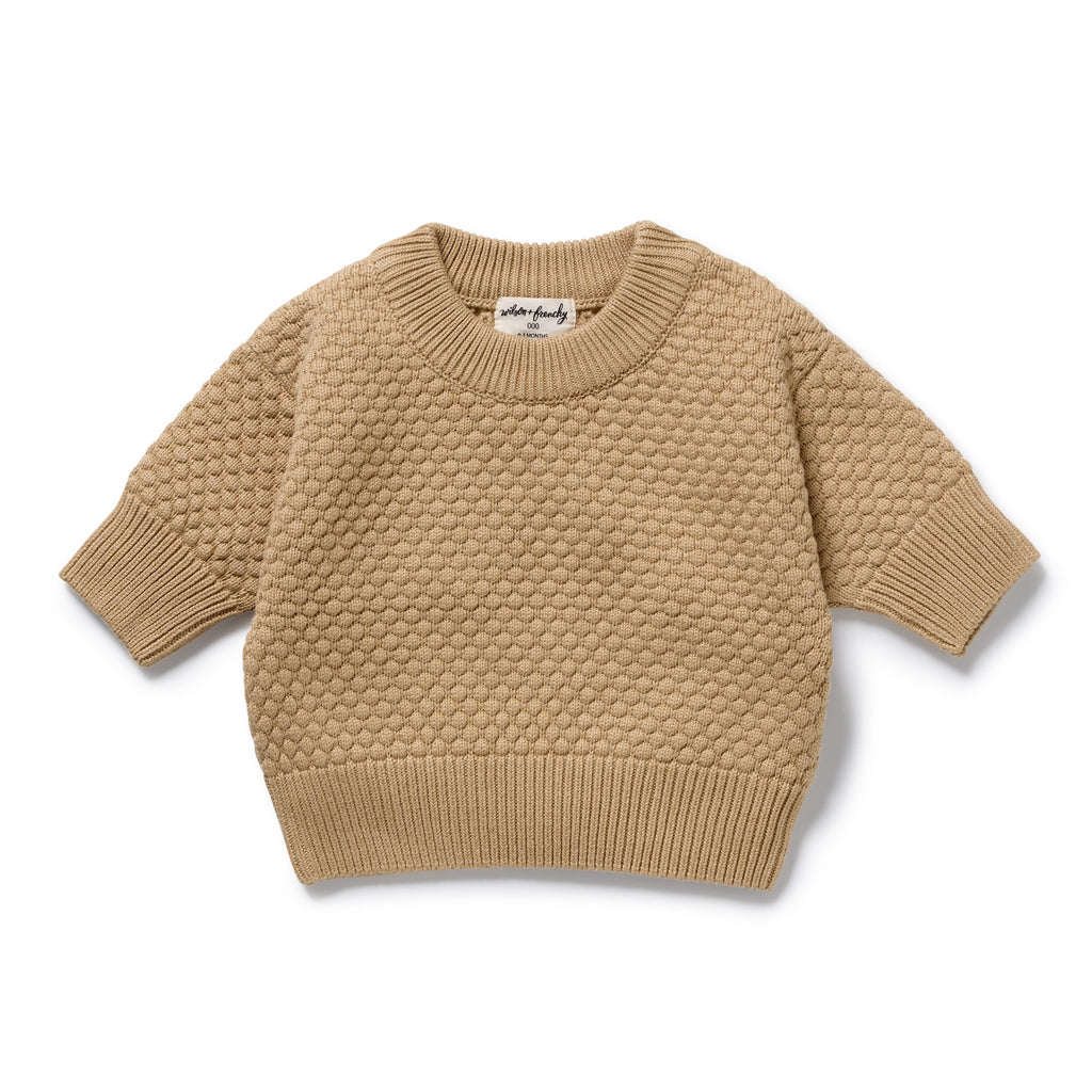 Oat Organic Knitted Bubble Jumper