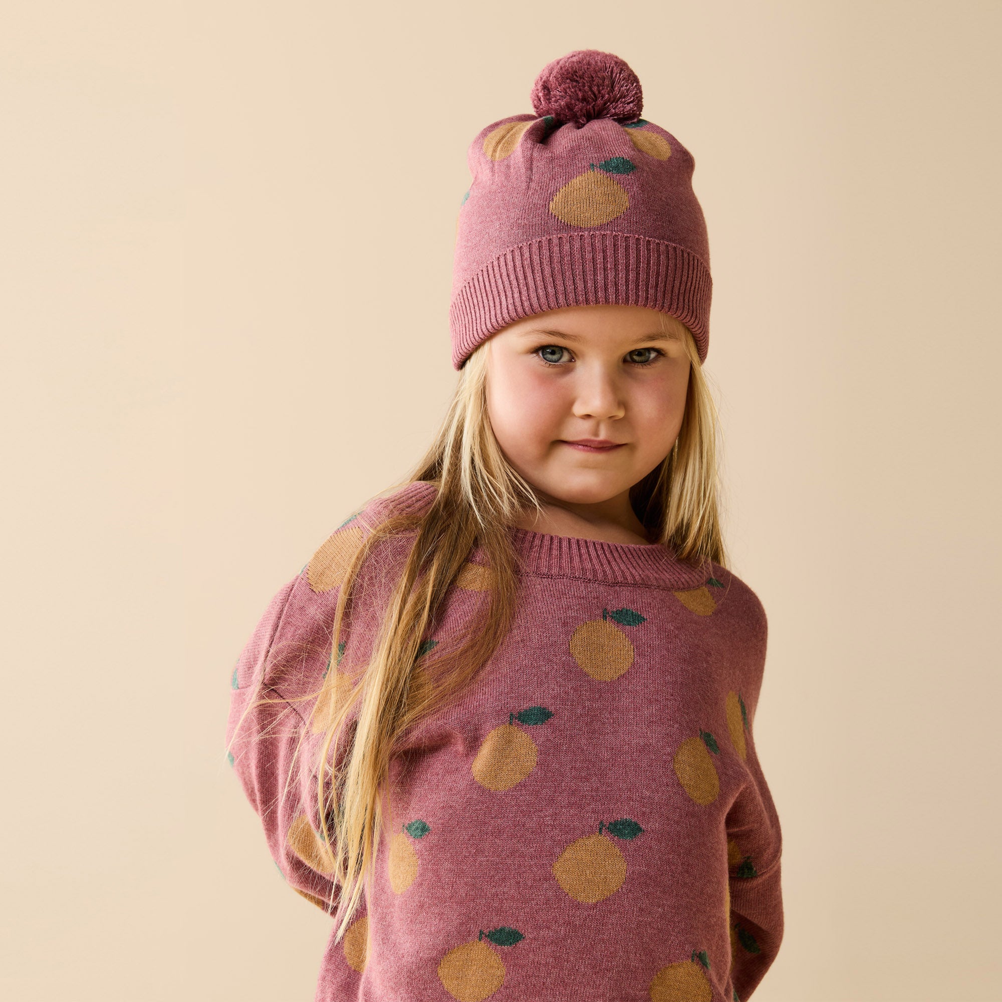 Clementine Organic Knitted Jacquard Jumper