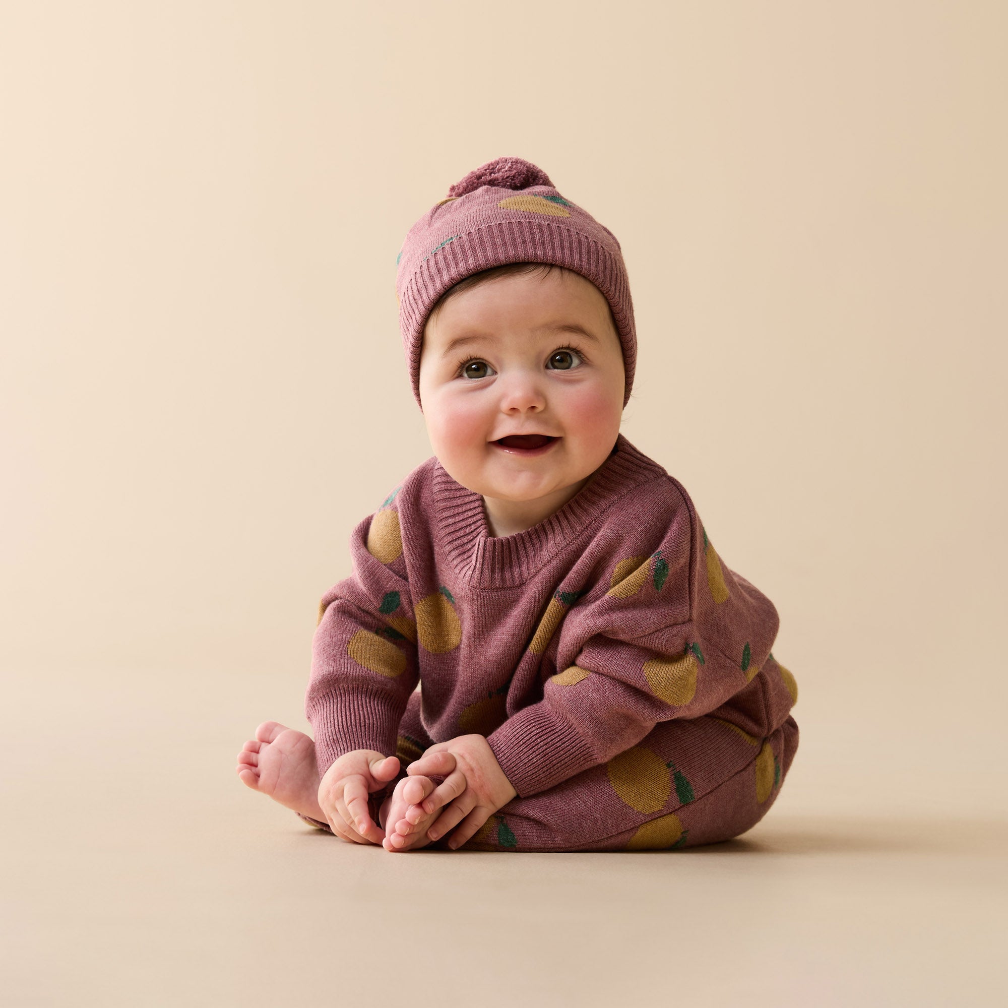 Clementine Organic Knitted Jacquard Jumper