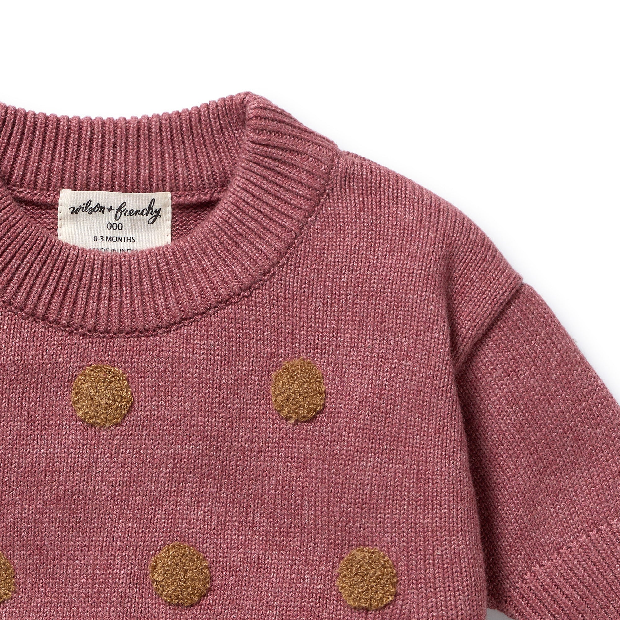 Rhubarb Organic Knitted Bauble Jumper