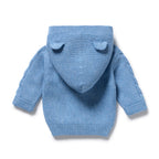 Frosted Blue Organic Knitted Cable Jacket