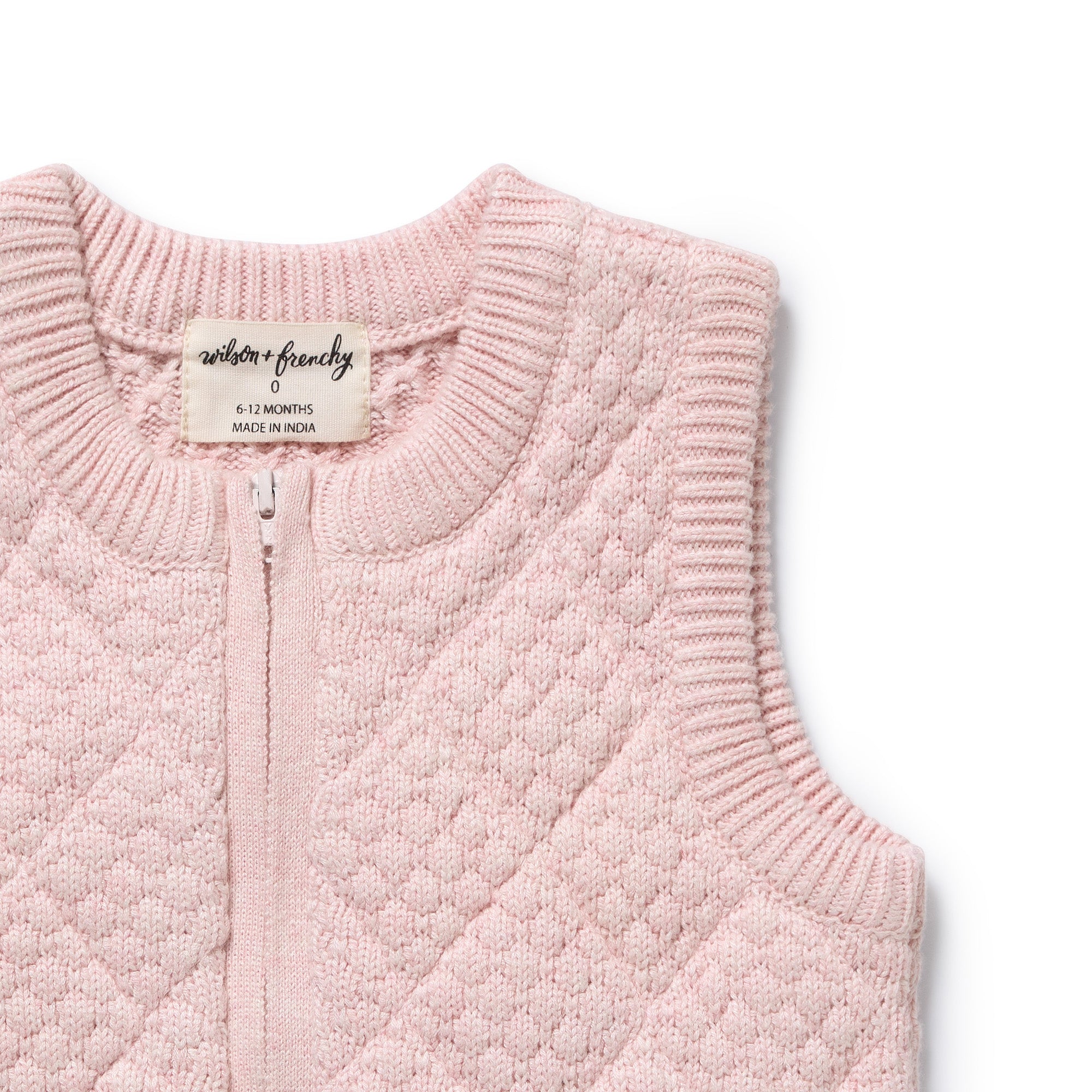 Marshmallow Organic Knitted Bubble Vest
