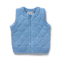 Frosted Blue Organic Knitted Vest