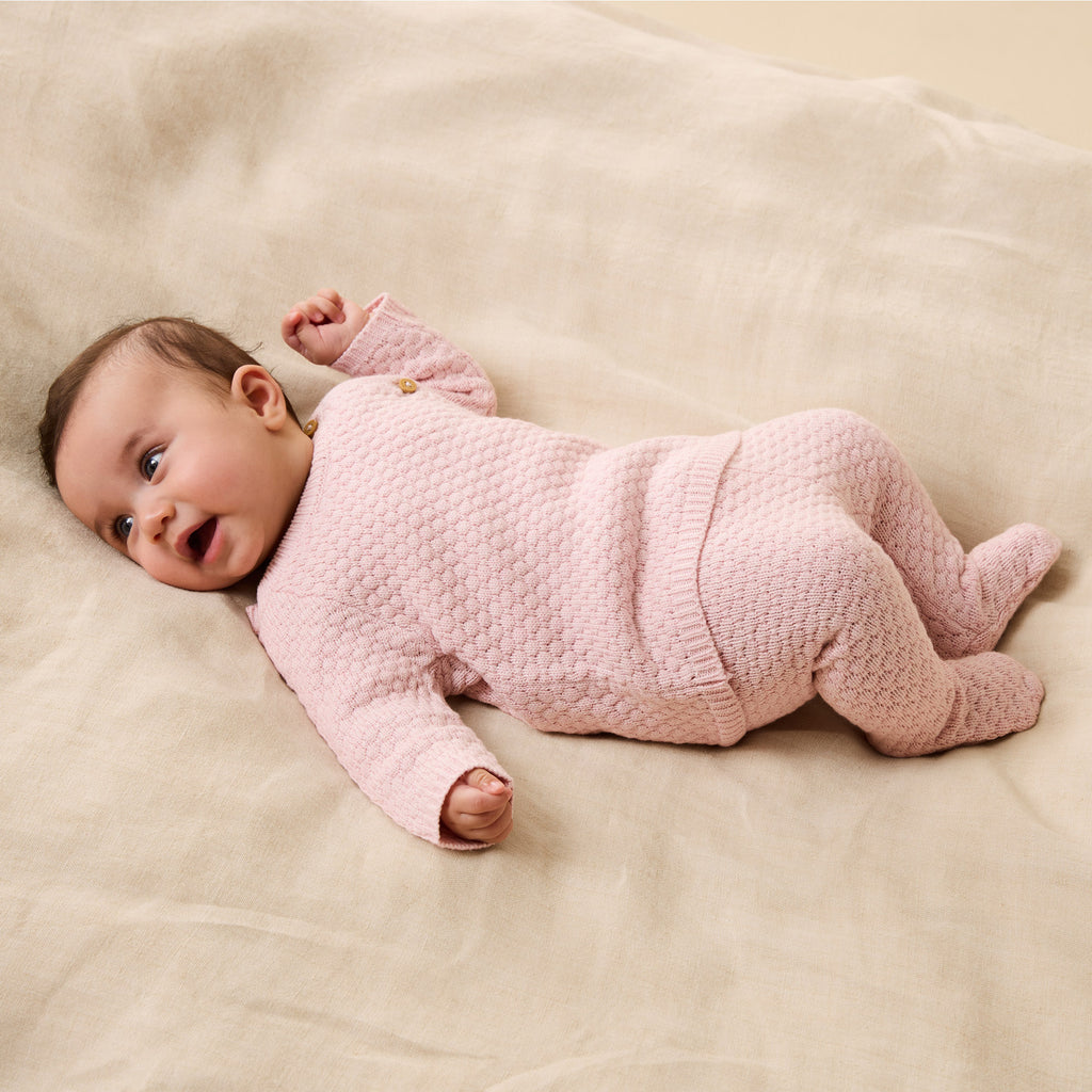 Marshmallow Organic Knitted Bubble Legging