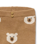 Beary Cute Organic Knitted Jacquard Legging