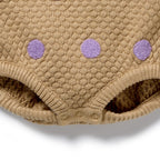 Oat and Mulberry Organic Knitted Bubble Bodysuit