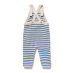 Frosted Blue Organic Knitted Stripe Overall