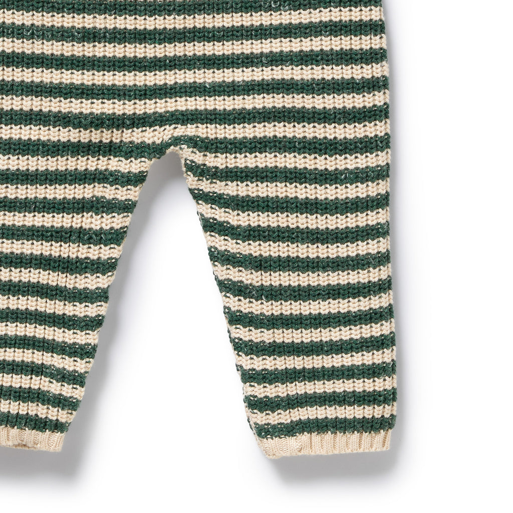 Clover Organic Knitted Stripe Overall