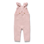 Marshmallow Organic Knitted Bubble Ruffle Overall