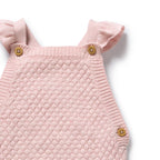 Marshmallow Organic Knitted Bubble Ruffle Overall