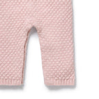 Marshmallow Organic Knitted Bubble Ruffle Overall