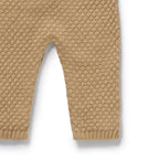 Oat Organic Knitted Bubble Ruffle Overall