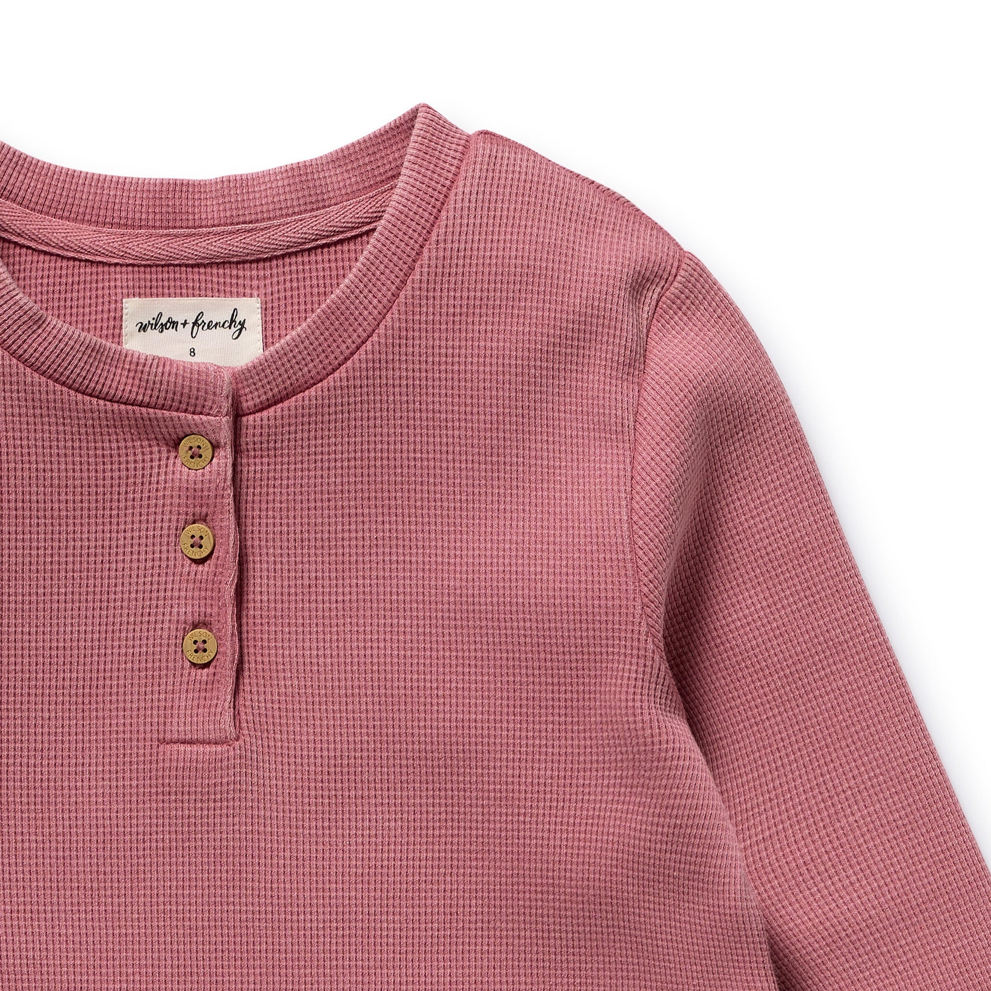 Plum Organic Waffle Henley Pyjamas