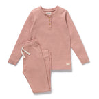 Rose Organic Waffle Henley Pyjamas