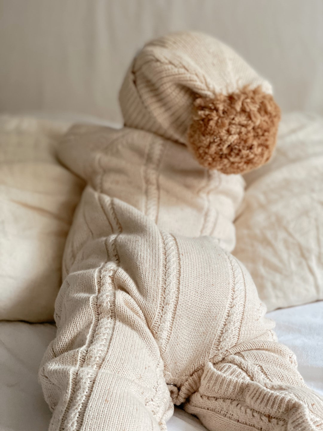 Ziggy Lou - Classic Knit Romper | Biscotti Fleck