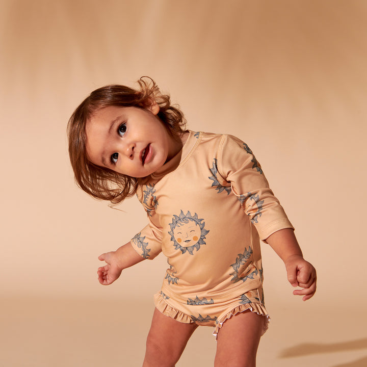 Wilson and Frenchy Shine On Me Long Sleeve Swimsuit