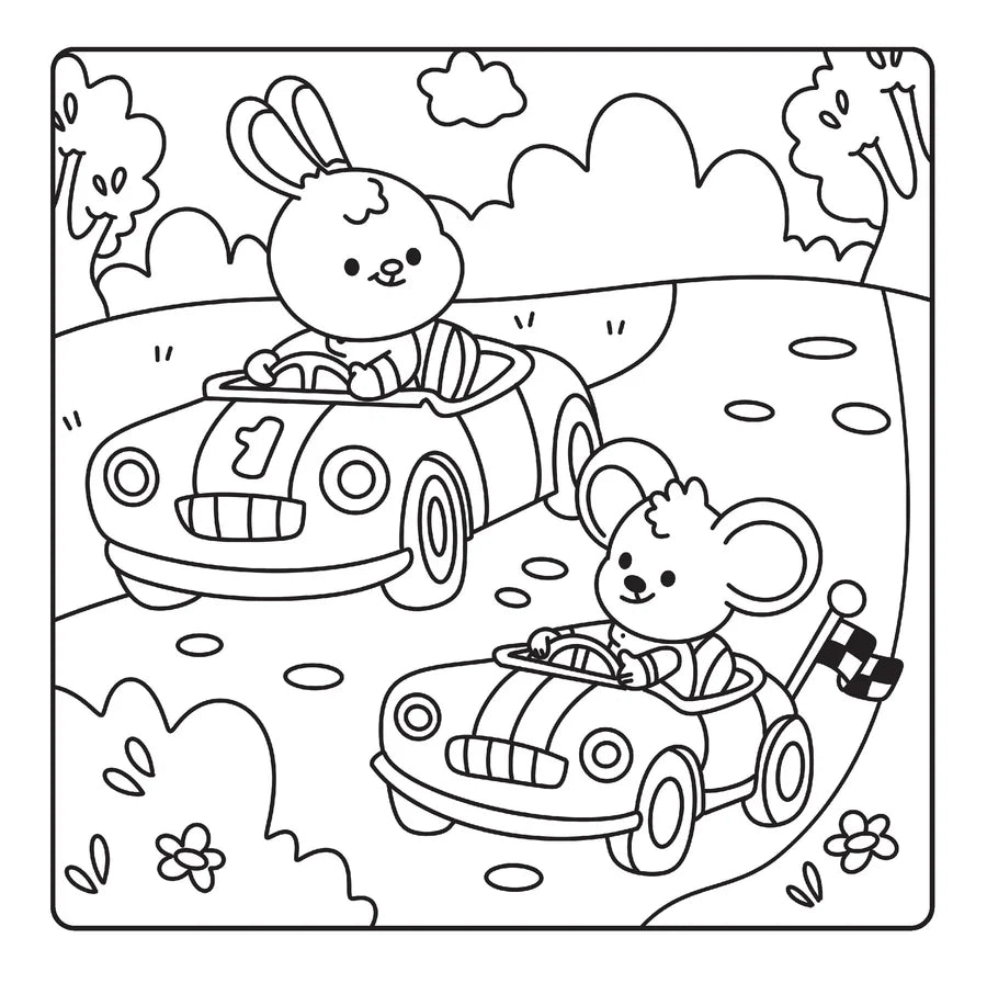 Happy Days - Scooty Cuties Cosy Colouring Kit