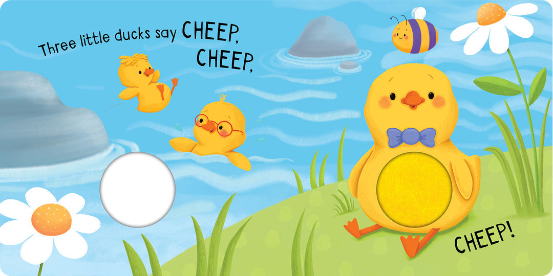 Squeaky Plush Board Book - Five Little Ducks