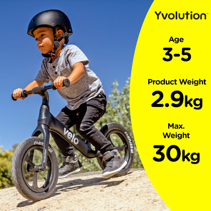 Yvolution Velo Pro Balance Bike - Black