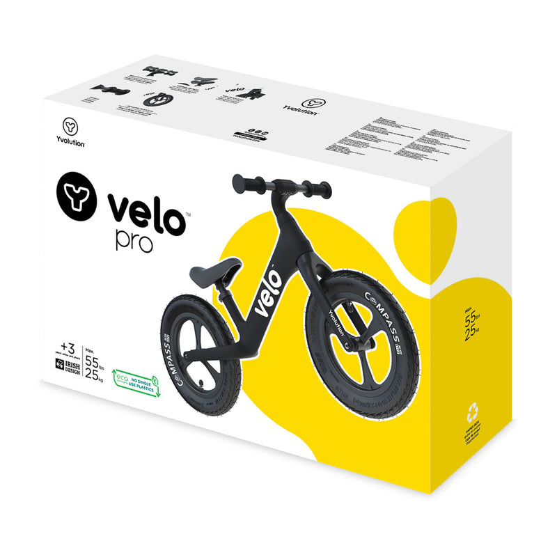 Yvolution Velo Pro Balance Bike - Black