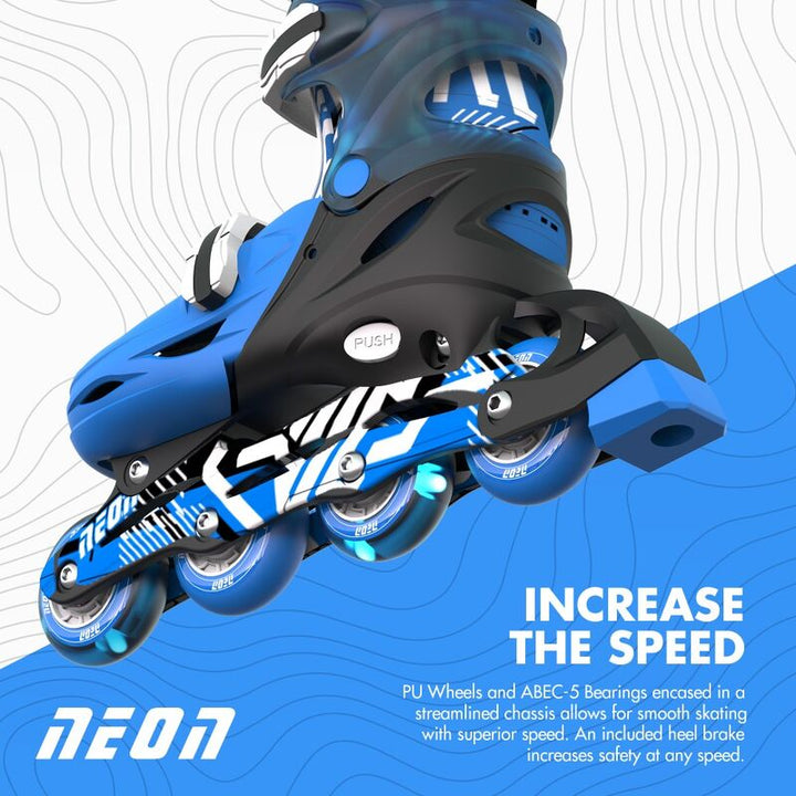 Yvolution Neon Combo Skates - Goteki Blue