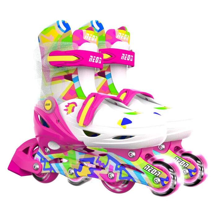 Yvolution Neon Combo Skates - Pink & Yellow