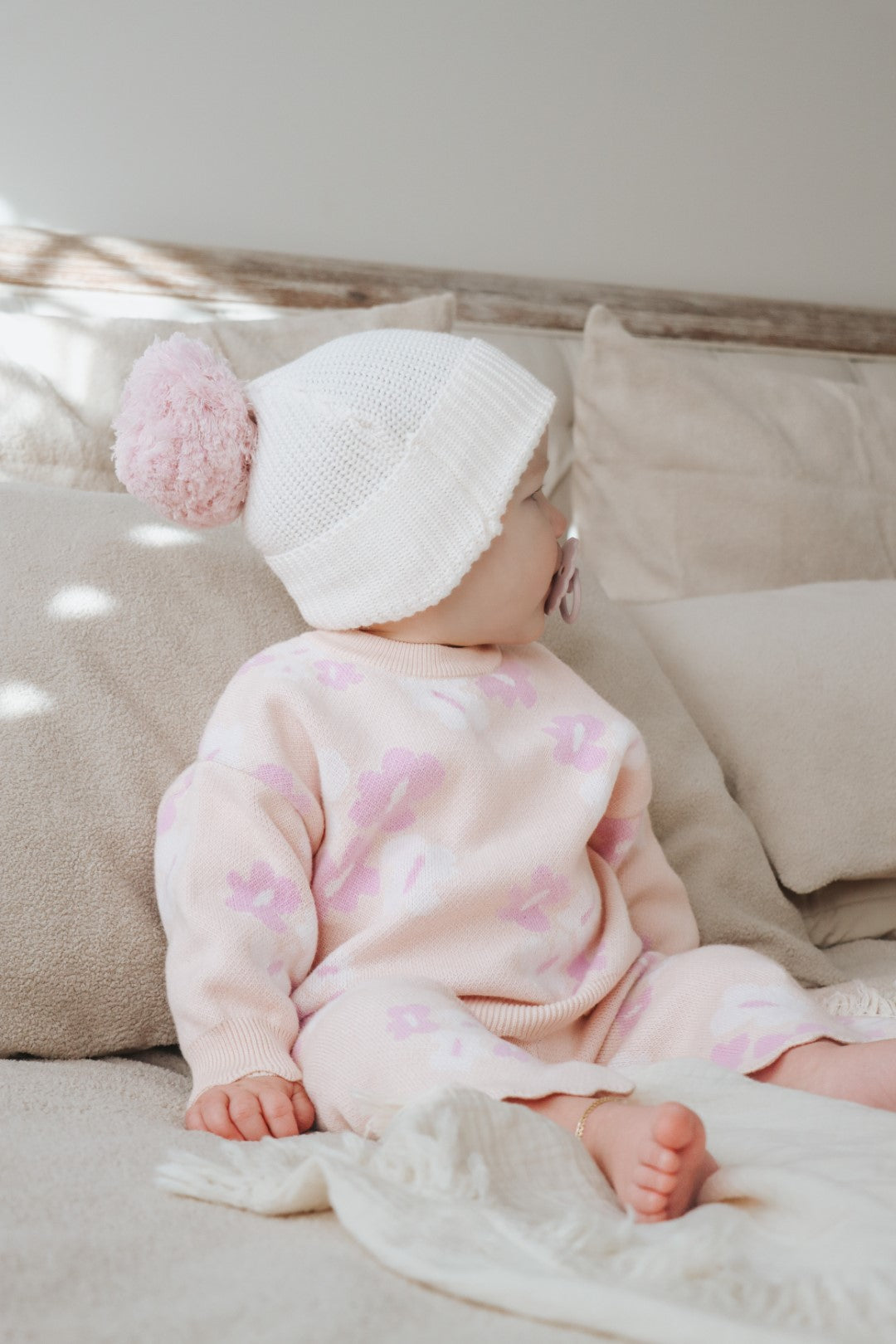 Ziggy Lou - Beanie | Milk / Orchid