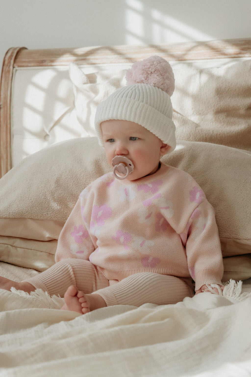 Ziggy Lou - Beanie | Milk / Orchid