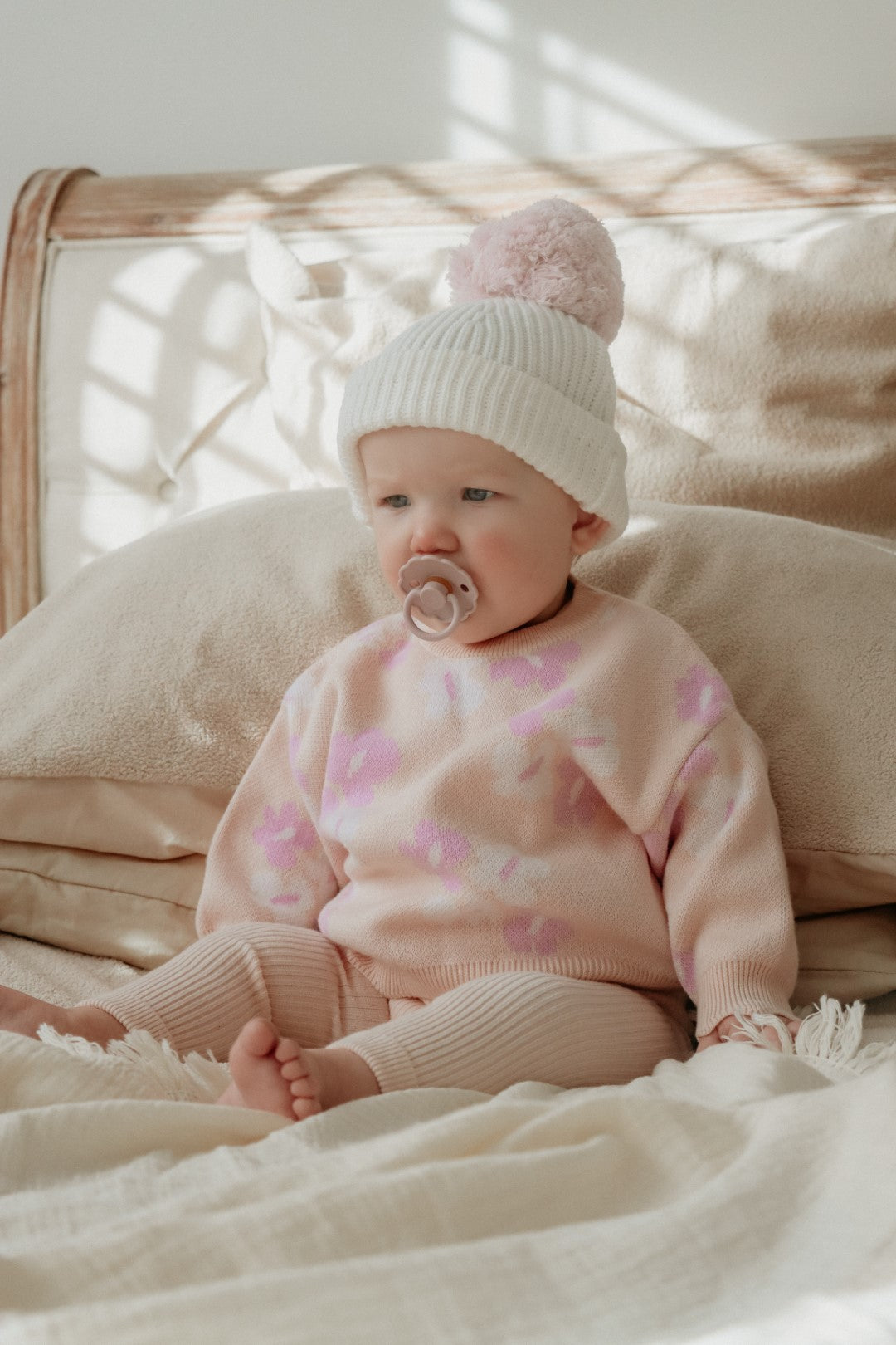 Ziggy Lou - Beanie | Milk / Orchid