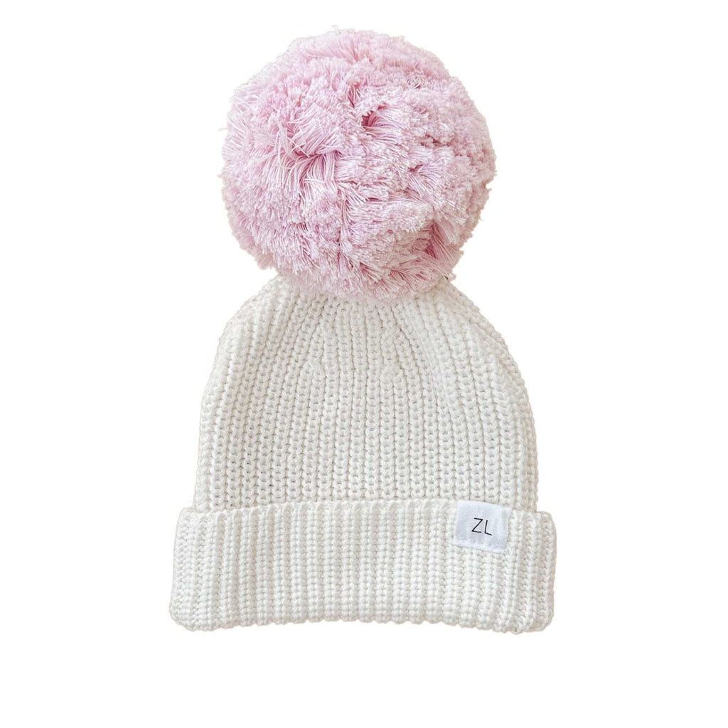 Ziggy Lou - Beanie | Milk / Orchid