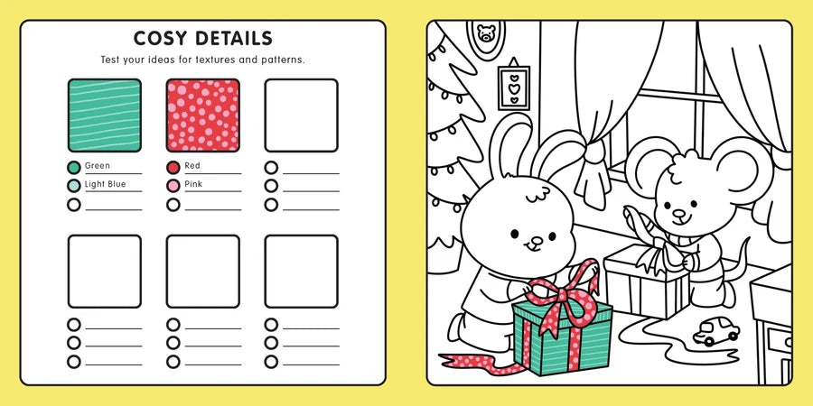 Happy Days - Cosy Christmas Advent Colouring Book