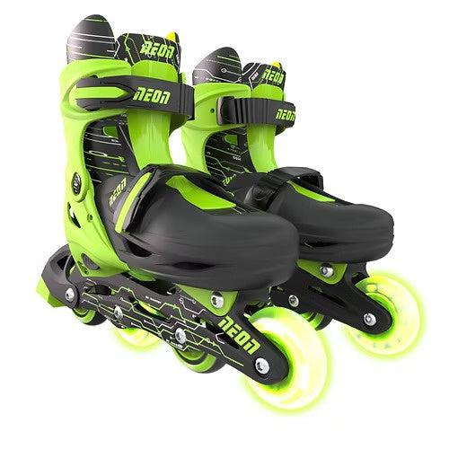 Yvolution Neon Inline Skates - Green & Black