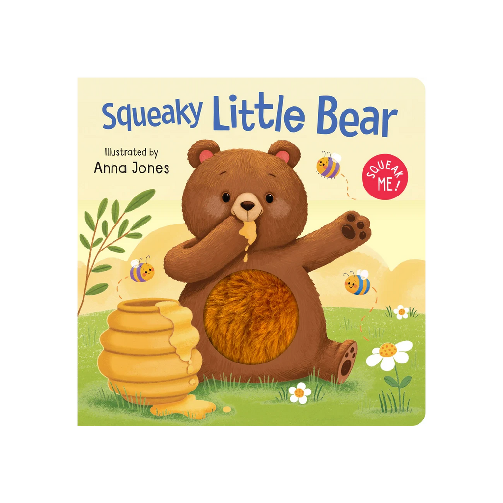Squeaky Plush Board Book - Squeaky Little Bear