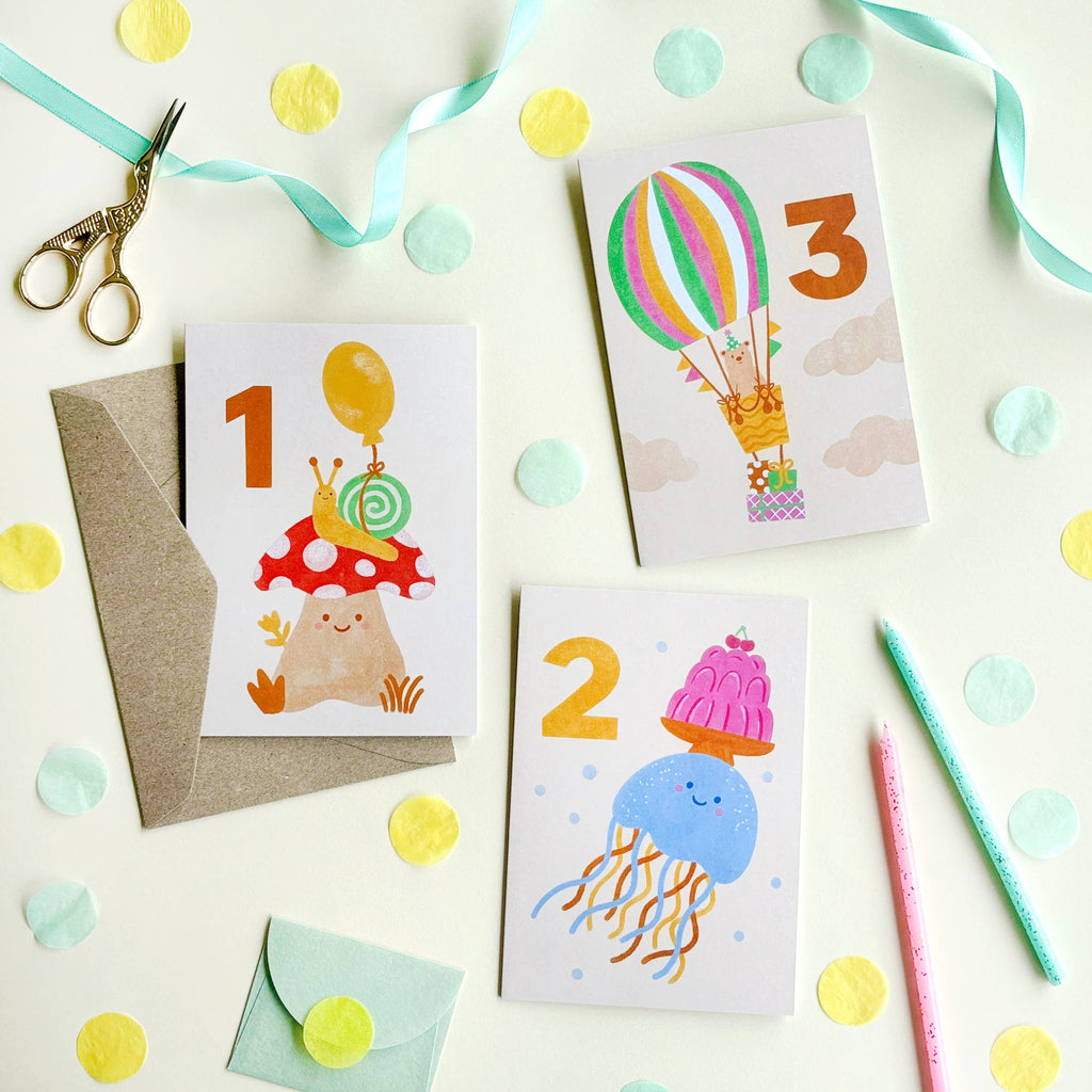 Bear 3rd Birthday Card