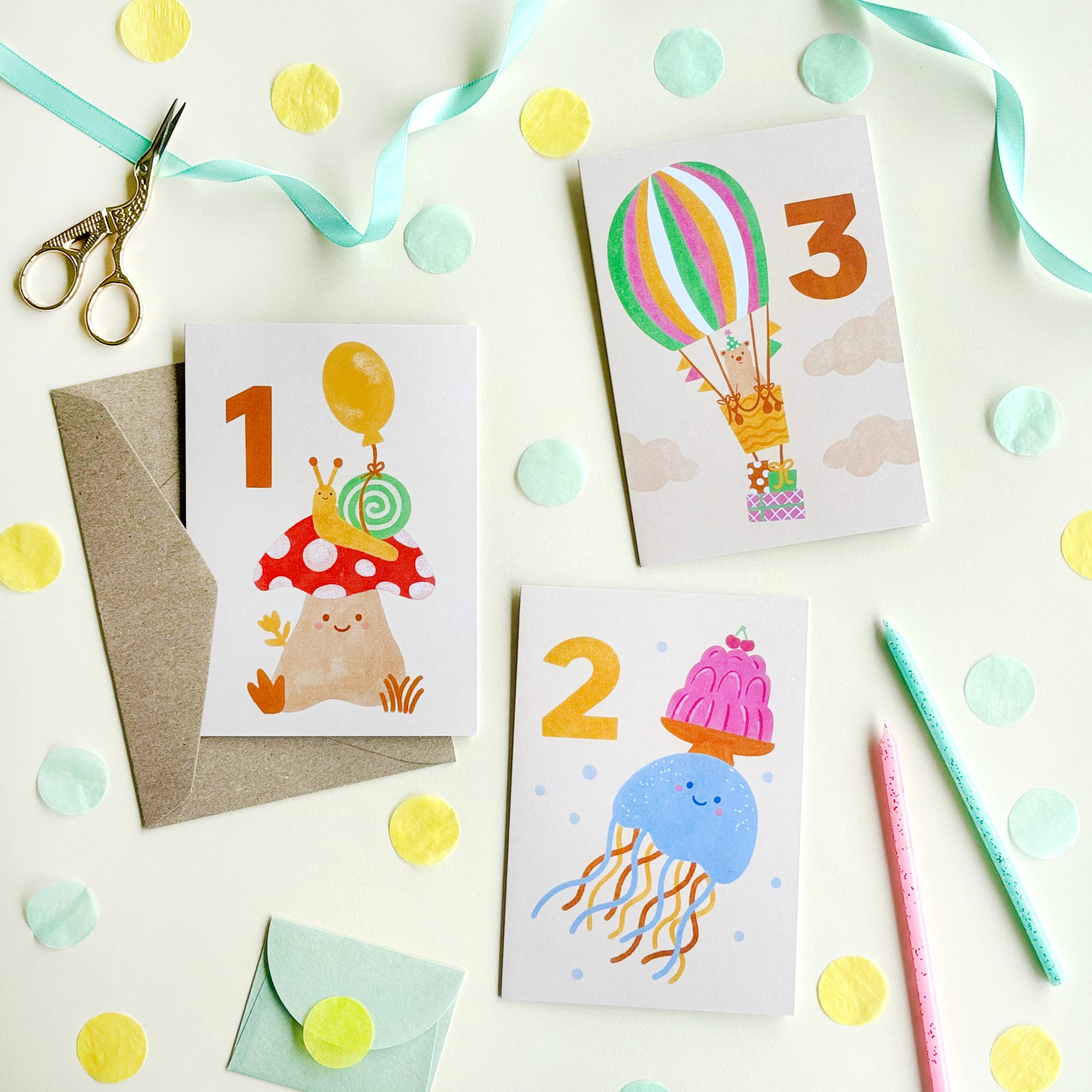 Bear 3rd Birthday Card