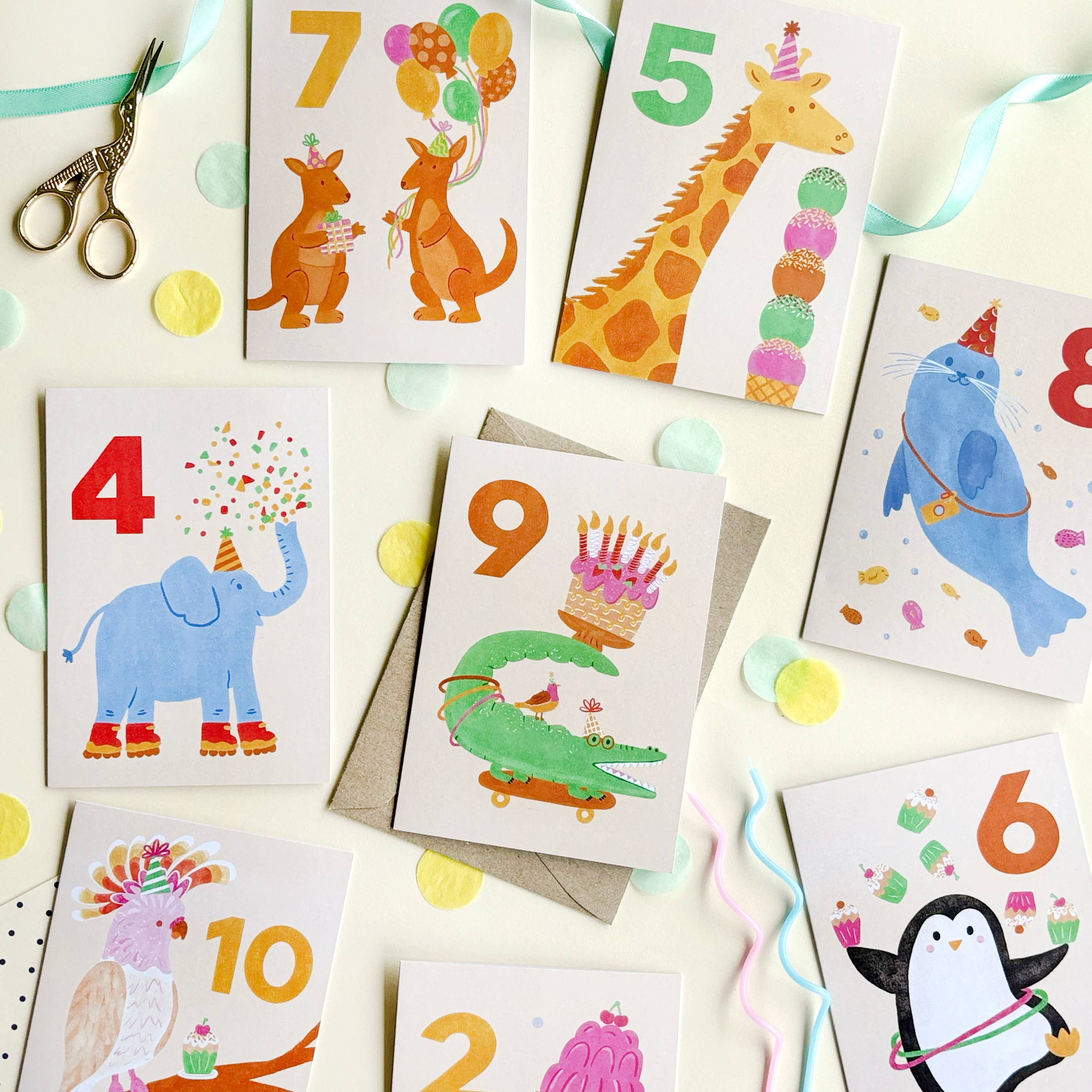 Elephant 4th Birthday Card