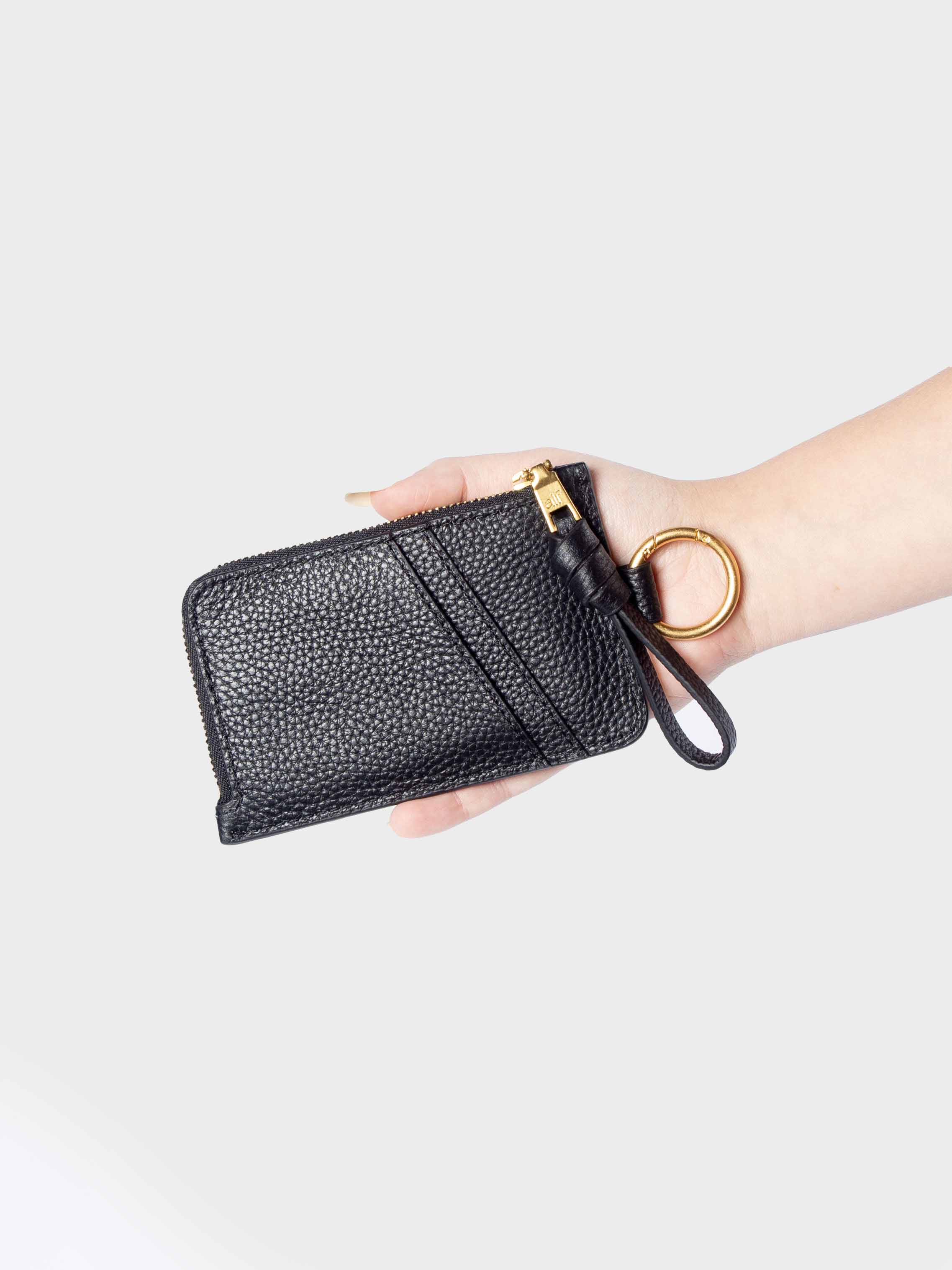 Luxe Dot Wallet - Black