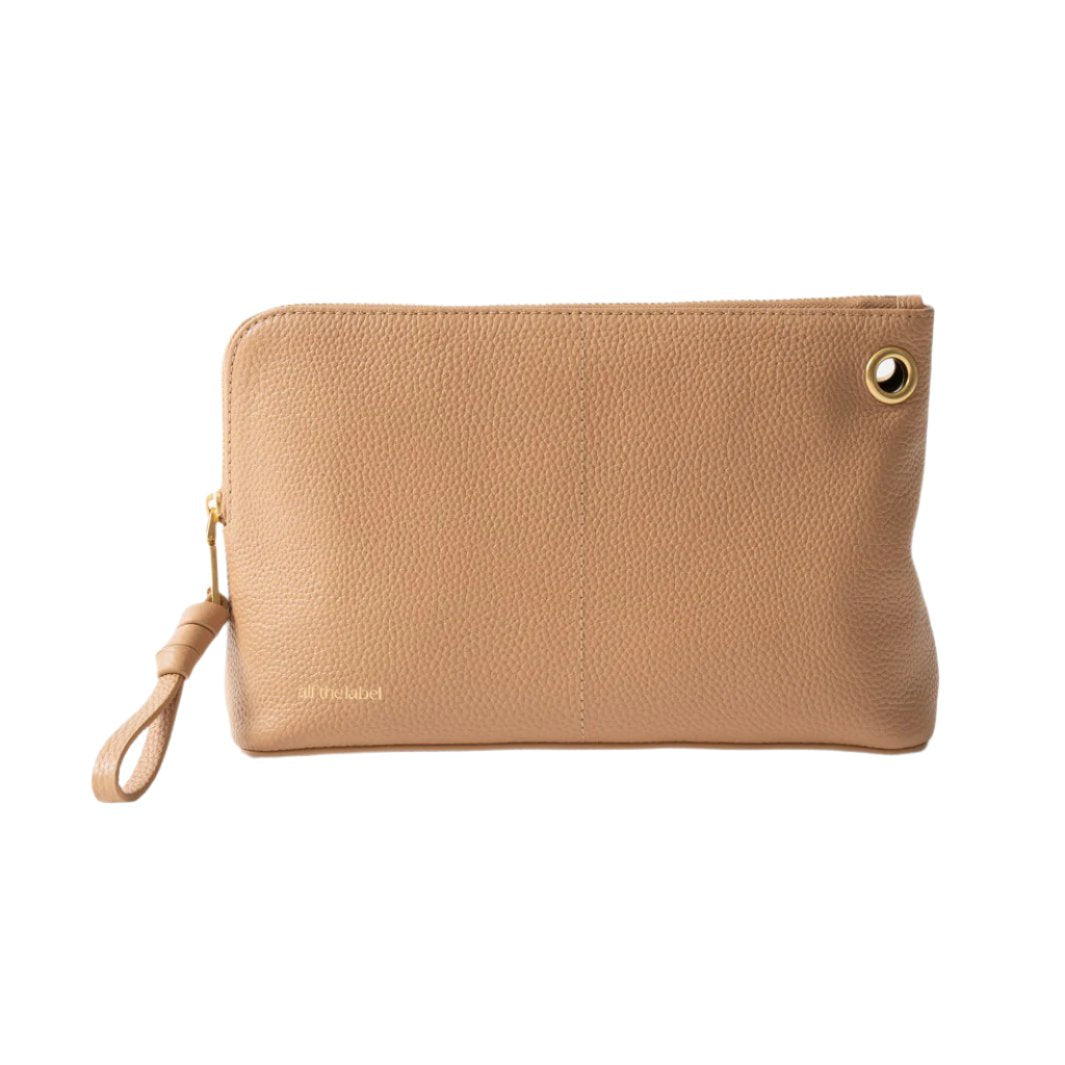 Luxe Medium Pouch - Latte