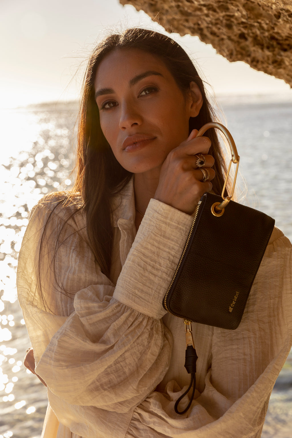 Luxe Petite Pouch - Black