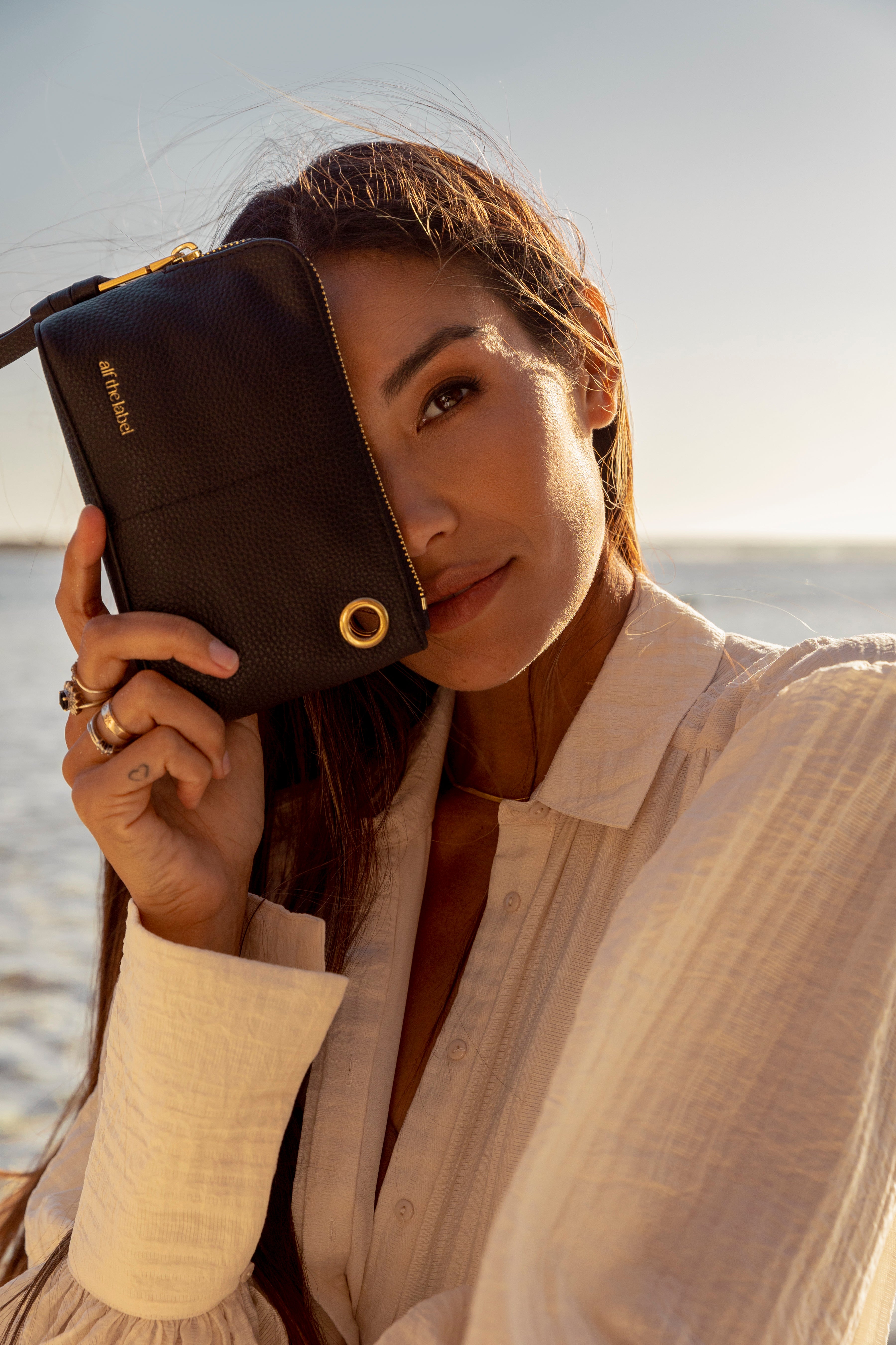 Luxe Petite Pouch - Black