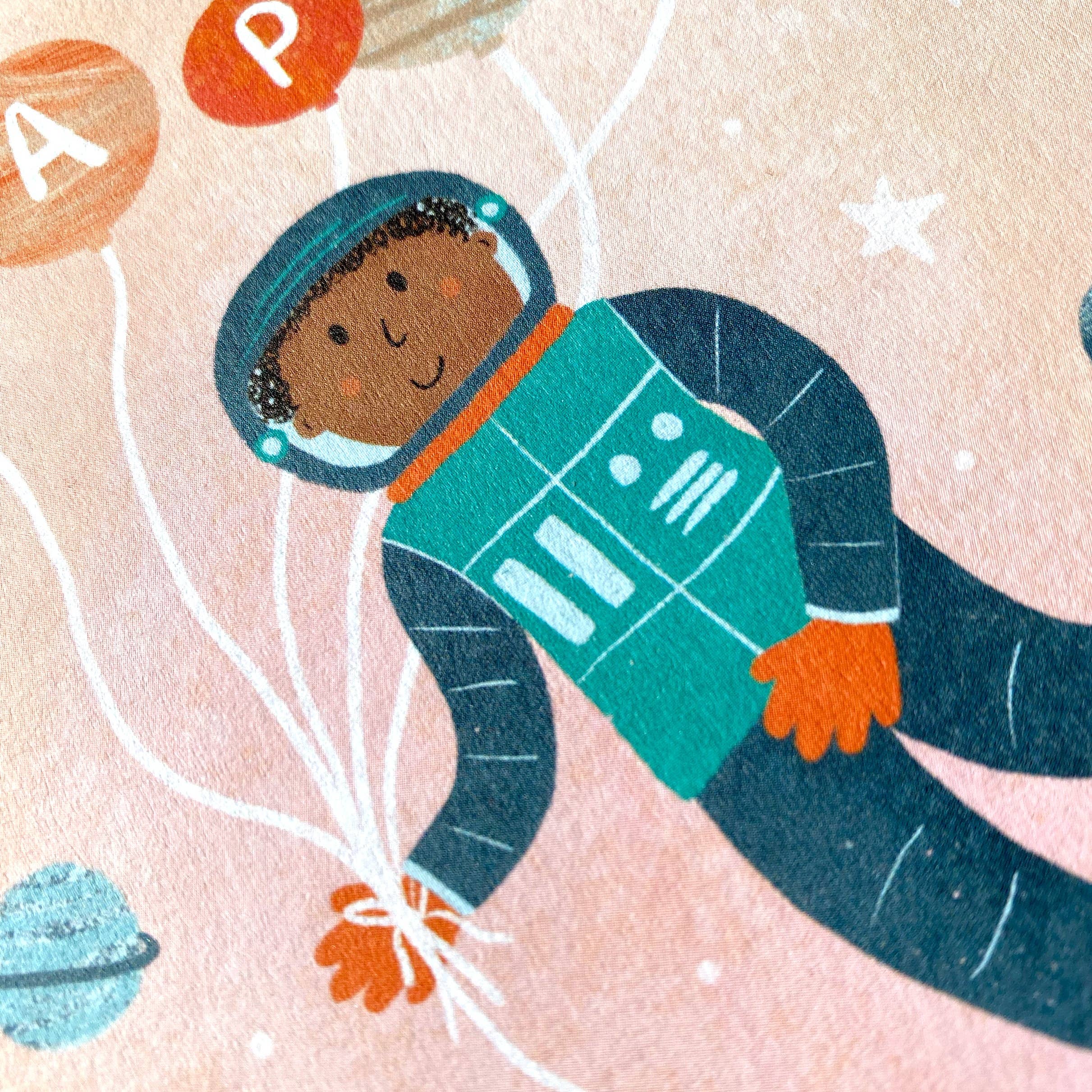 Astronaut Happy Birthday Card