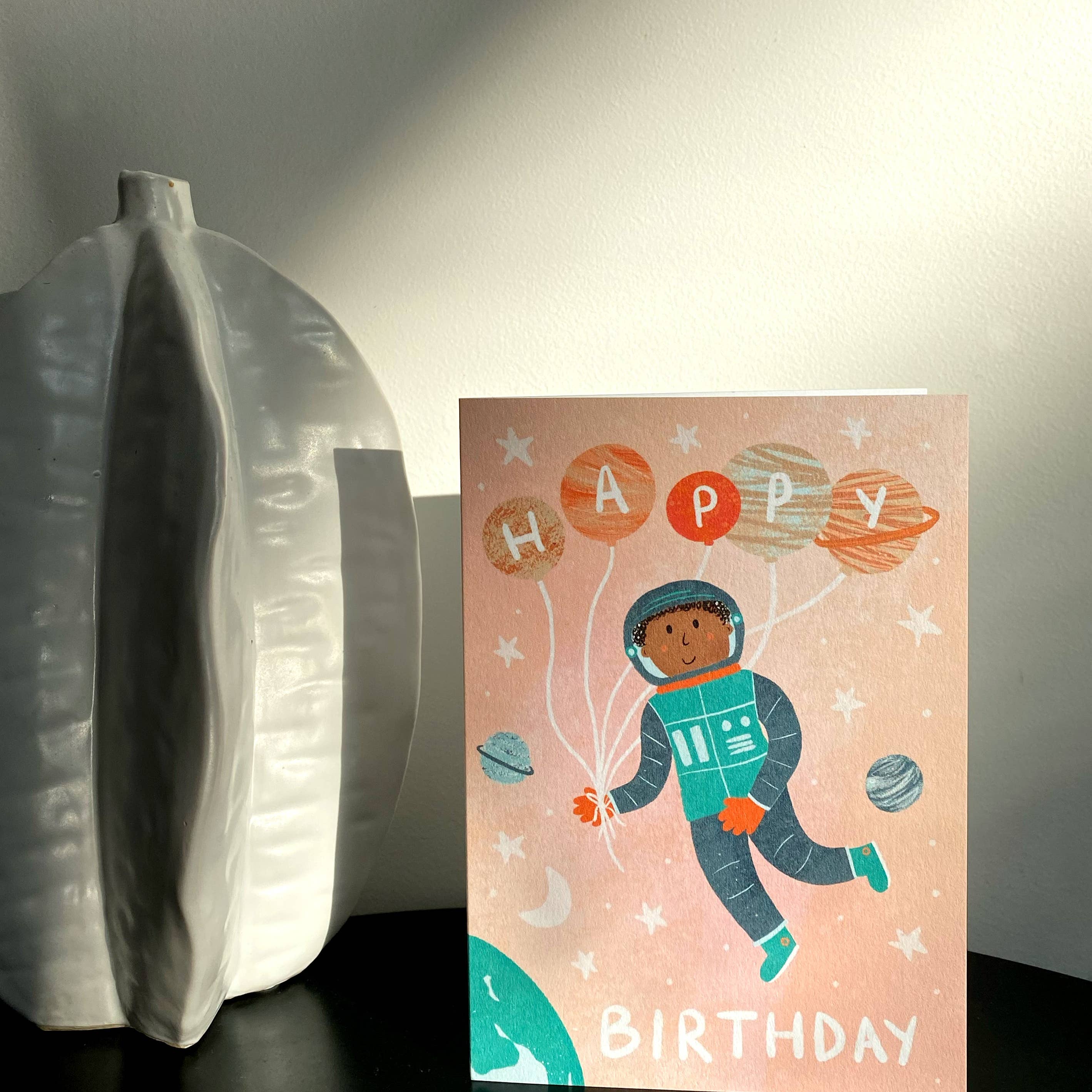 Astronaut Happy Birthday Card
