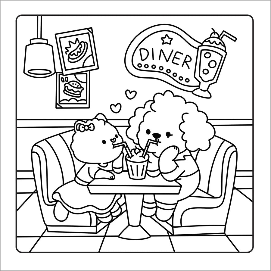 Happy Days - Groovy Cuties Cosy Colouring