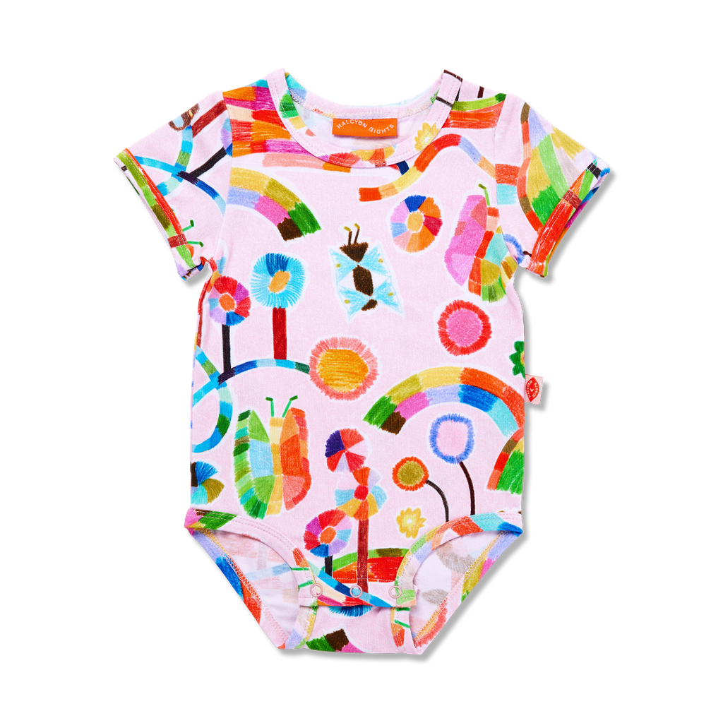 Halcyon Nights Magic Meadow Short Sleeve Bodysuit