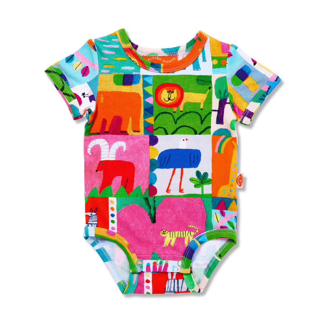 Halcyon Nights Safari Park Short Sleeve Bodysuit