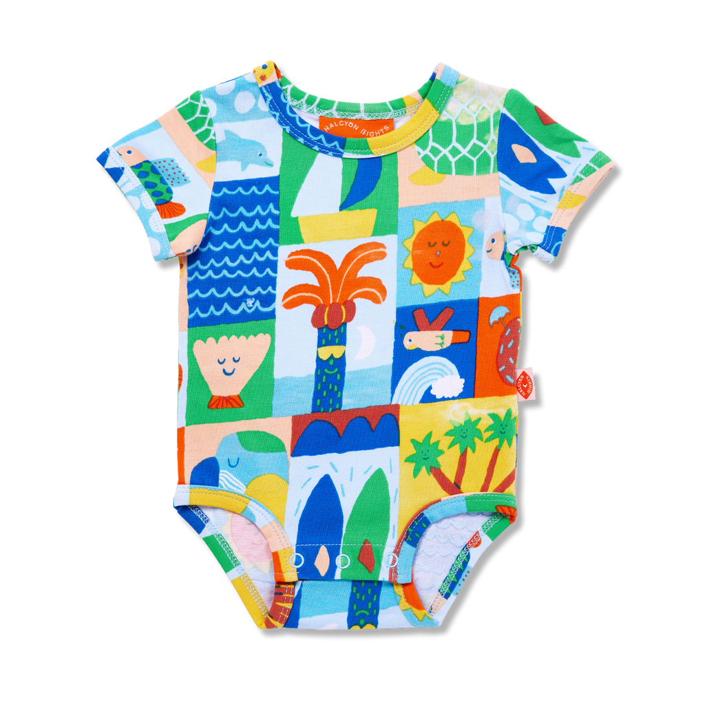 Halcyon Nights Hello Sunshine Short Sleeve Bodysuit