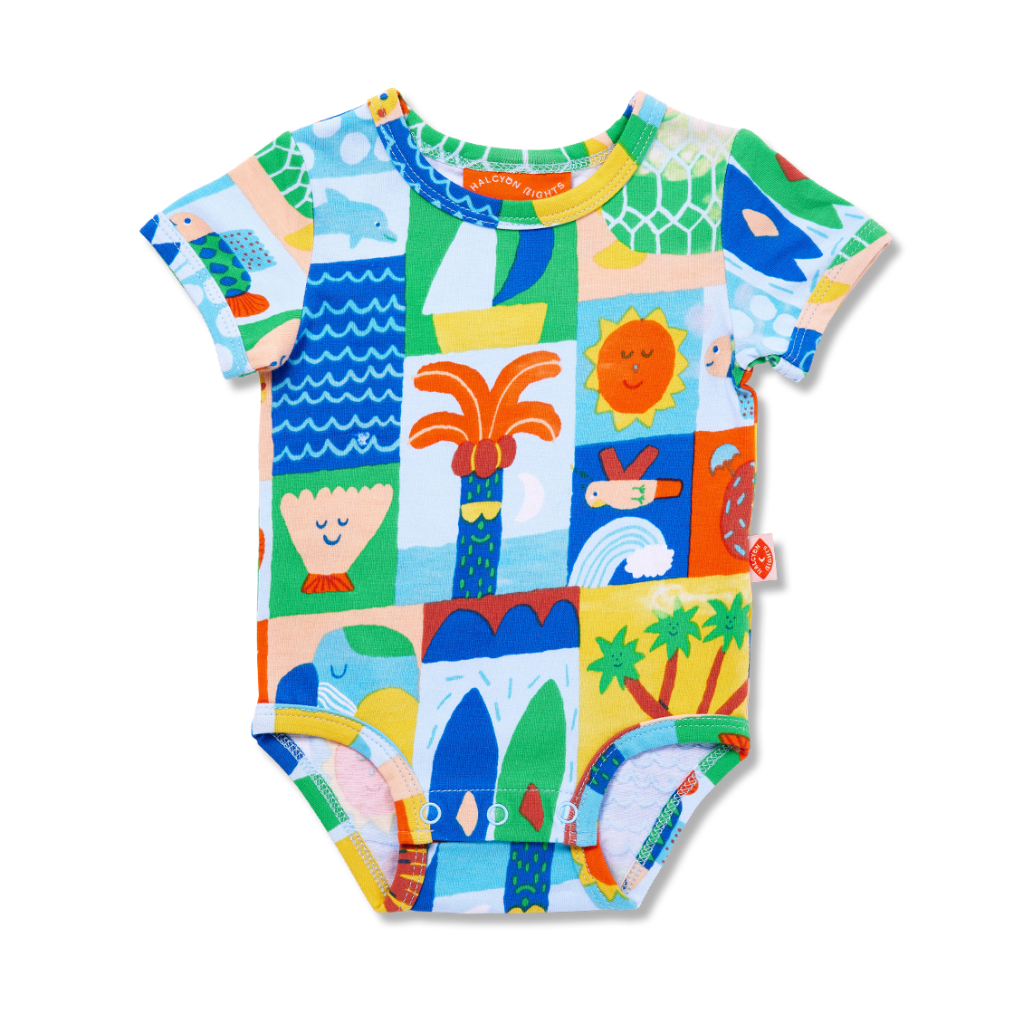 Halcyon Nights Hello Sunshine Short Sleeve Bodysuit
