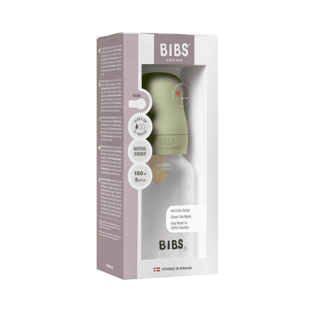 Baby Bottle Complete Set 150ml Latex -Sage